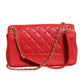 Burgundy Sheepskin Quilted Leather Mademoiselle Flap Bag