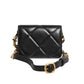 Chanel 19 Flap Coin Purse Quilted Leather Black Crossbody