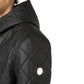 Black Polyester Full-Length Jacket