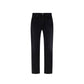Black Cotton Straight-Leg Jeans