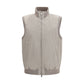Gray Polyester Sleveless Jacket