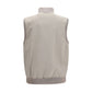 Gray Polyester Sleveless Jacket