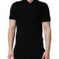 Black Cotton Collared Short Sleeves Men Polo T-shirt