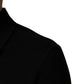 Black Cotton Collared Short Sleeves Men Polo T-shirt