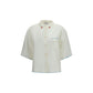 White Silk Pattern Shirt