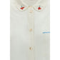 White Silk Pattern Shirt