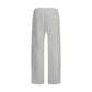 White Cotton Cargo Pants