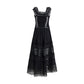 Black Cotton Casual Dress