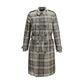 Brown Polyester Trench Coat