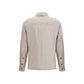 Beige Cotton Full-Length Jacket