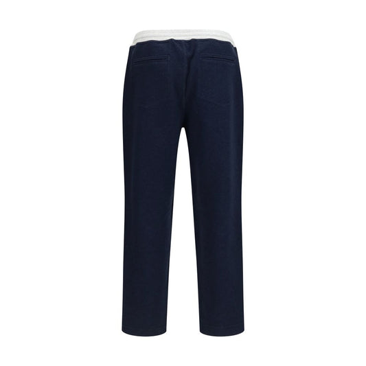Blue Cotton Joggers (Workout Pants)