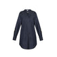 Blue Cotton Casual Dress