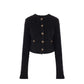 Black Cotton Cardigan