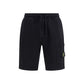 Black Cotton Bermuda Shorts