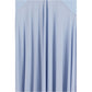 Blue Viscose Casual Dress