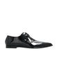 Black Calfskin Oxfords And Derbies