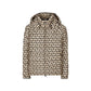 Beige Polyamide Full-Length Jacket