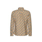 Beige Cotton Pattern Shirt