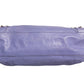 Purple Leather City Bag With Hardware
