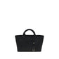 Black Viscose Shoulder Bag