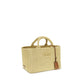 Beige Viscose Shoulder Bag