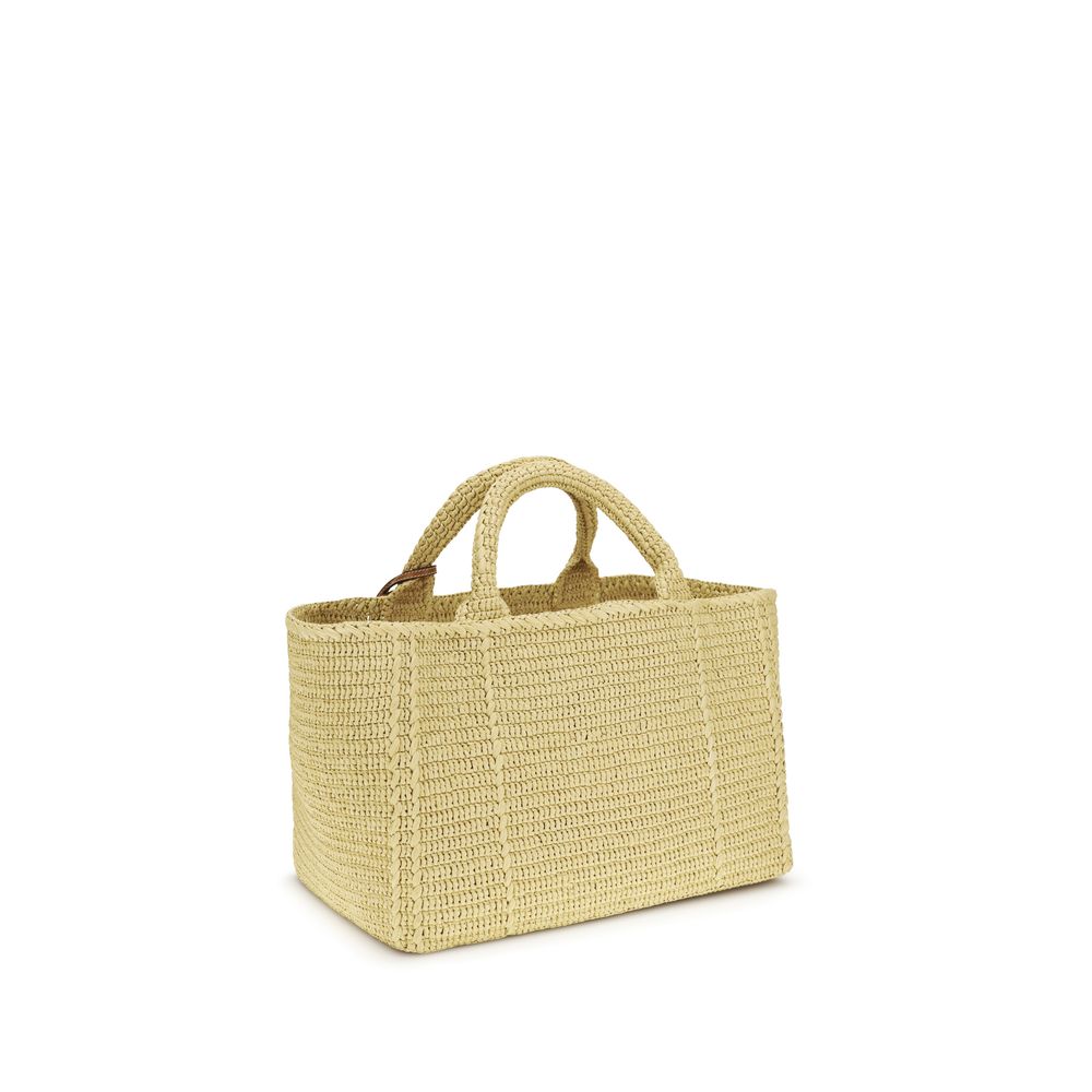 Beige Viscose Shoulder Bag