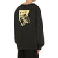 Black Cotton Sweatshirt