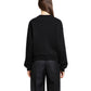 Black Cotton Sweatshirt