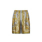 Gray Silk Knee Length