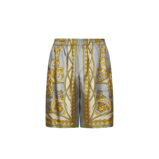 Gray Silk Knee Length