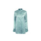 Blue Silk Pattern Shirt