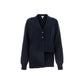 Blue Cashmere Cardigan