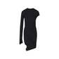 Black Polyester Cocktail Dress