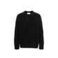 Black Alpaca Leather Sweatshirt