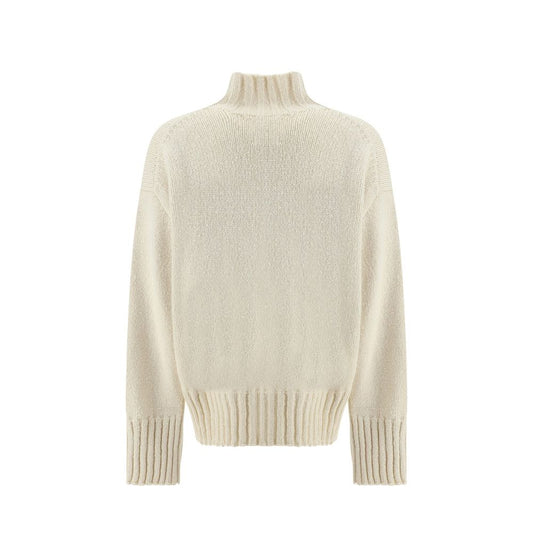 White Silk Sweatshirt