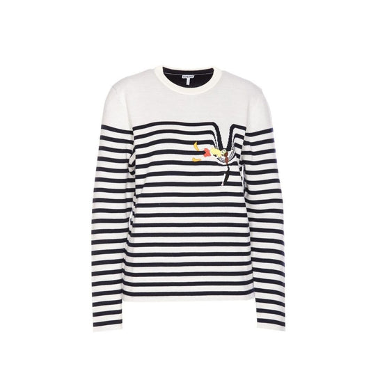 White Elastane Sweatshirt