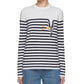 White Elastane Sweatshirt
