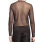 Brown Silk Sweatshirt