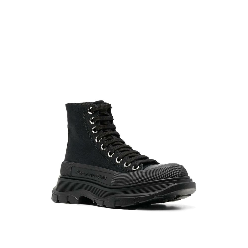 Black Canvas High Top Sneakers