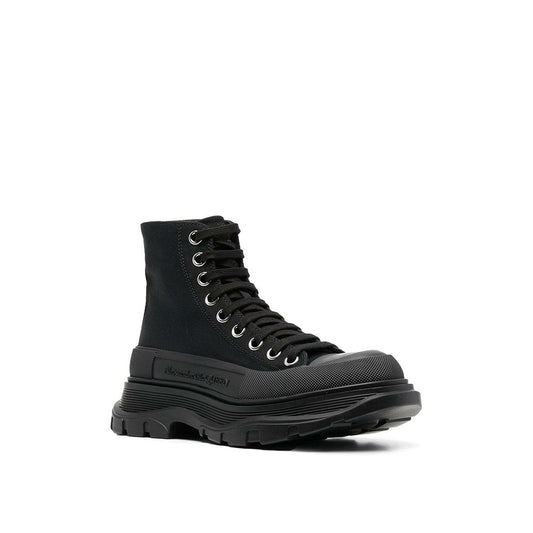 Black Canvas High Top Sneakers