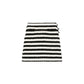 Black Cotton Mini Skirt