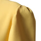 Yellow Short-Sleeved Crew Neck Midi Dress