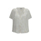 Beige Cotton Shortsleeve Shirt