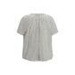 Beige Cotton Shortsleeve Shirt