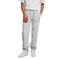 Gray Polyester Casual Pants