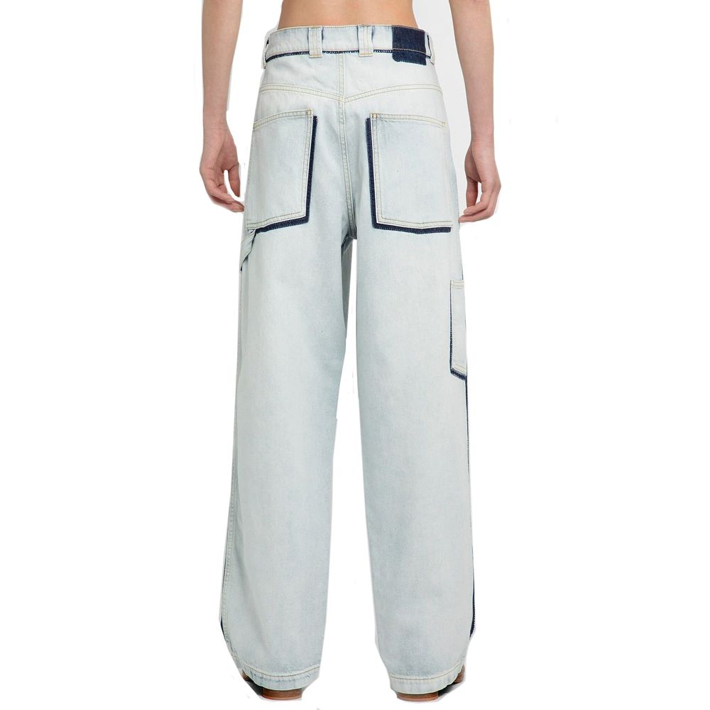 Blue Cotton Jeans Denim