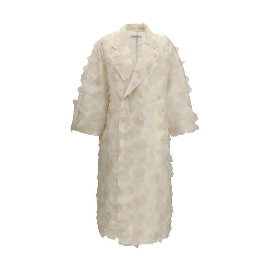 Beige Silk Coat