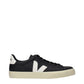 Black Leather Low Top Sneakers