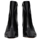 Black Leather Ankle Boots