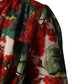 Multicolor Floral Long Sleeves V-neck Dress